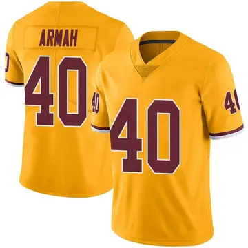 Nike Alex Armah Youth Limited Washington Commanders Gold Color Rush Jersey