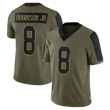 Nike Brian Robinson Jr. Men's Limited Washington Commanders Olive 2021 Salute To Service Jersey