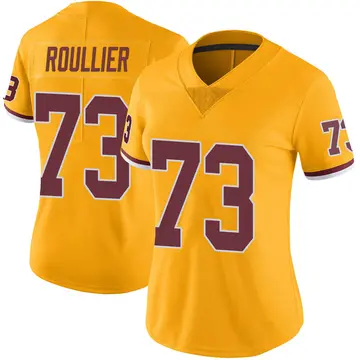 Nike Chase Roullier Women's Limited Washington Commanders Gold Color Rush Jersey