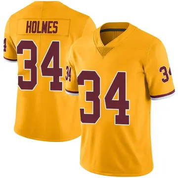 Nike Christian Holmes Men's Limited Washington Commanders Gold Color Rush Jersey