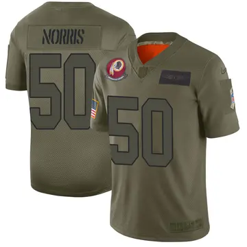 Nike Jared Norris Men's Limited Washington Commanders Camo 2019 Salute to Service Jersey