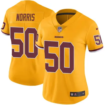 Nike Jared Norris Women's Limited Washington Commanders Gold Color Rush Jersey