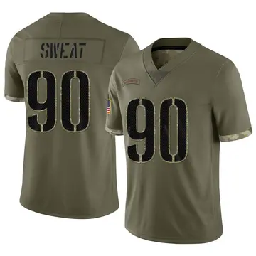 Nike Montez Sweat Men's Limited Washington Commanders Olive 2022 Salute To Service Jersey