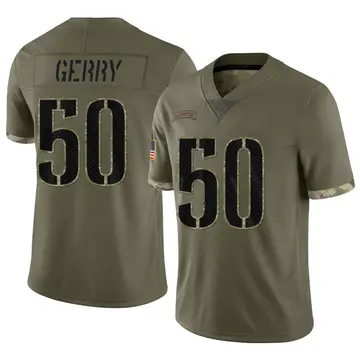Nike Nate Gerry Men's Limited Washington Commanders Olive 2022 Salute To Service Jersey